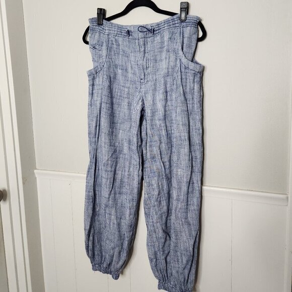 PILCRO Anthropologie Blue Chambray Denim Joggers - Picture 1 of 9